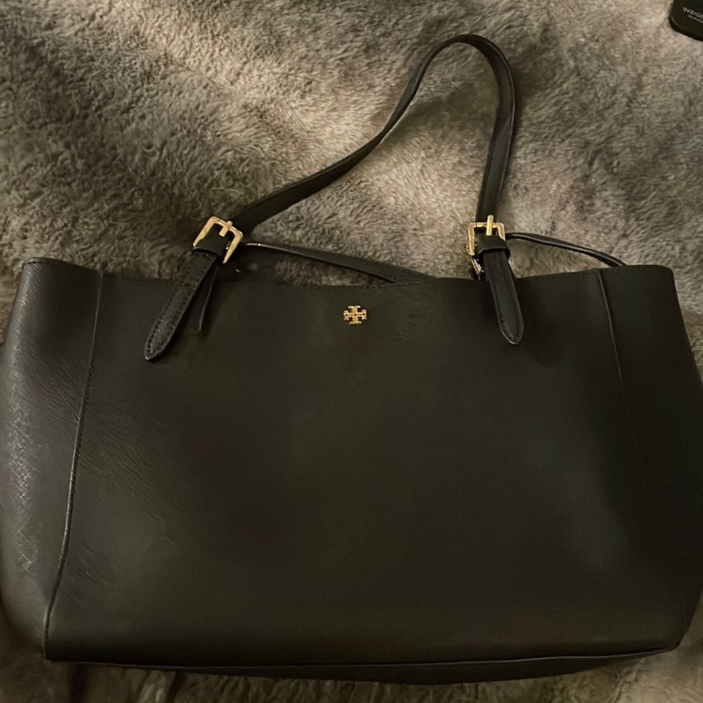 Black, medium version of Tory Burch shoulder bag